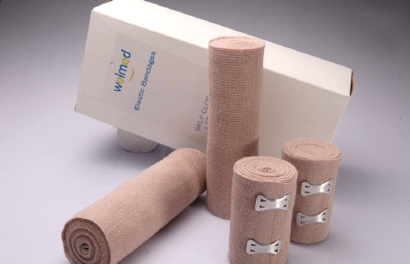 Welmed Elastic Bandage - Tan Elastic Bandage, Clip Closure, 2" x 5-yd. - 1740-402152