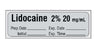 Shamrock Scientific Medication / Drug Labels - Anesthesia Drug Label for Syringe Identification, Lidocaine, 1/2" x 500", Yellow - SA-3011-EXP-PRE