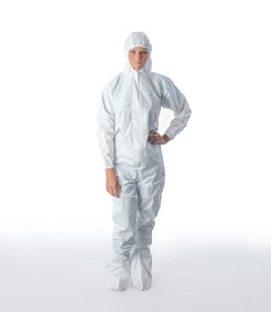 Nitritex BioClean-D Coverall with Hood & Integrated Boots - BioClean-D Coverall with Hood and Integrated Boots, White, Size XL - S-BDFC-XL