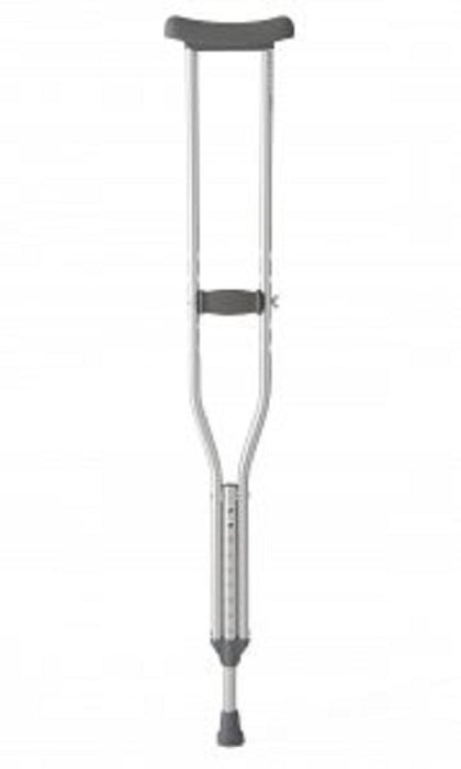 Medline Standard Aluminum Crutches - DBD-CRUTCH, ALUMINUM, ADULT, 5FT 10IN-6FT 6 - MDS80334HW