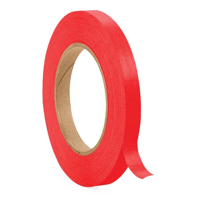 United Ad Label Colored Paper Tape - Colored Paper Tape, Red, 1/2" x 2, 160" - ULTP2112-5