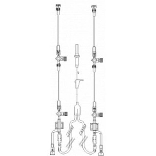 ICU Medical Transpac IV Bifurcated Monitoring Kits - KIT, PRESSURE MNTR, W/TRANSDUCER, 72" - 42652-05