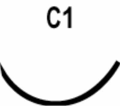 Surgical Specialties Chromic Gut Sutures - Chromic Gut Suture, C-1, 6-0, 12" - 1242B