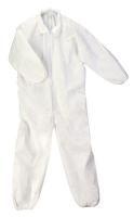 VWR Scientific Products Irradiated Coveralls - Standard Coveralls, White, Size S - 414004-443