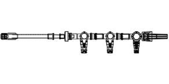 ICU Medical Extension Sets - Extension Set, 4-Way Nanoclave, Check Valve, Rotating Luer, 8.5" - AC220