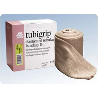 Lohmann Tubigrip II Elasticated Tubular Bandage Stockinettes - Tubigrip Stockinette, Natural, Size E, 3.5" x 33' - A43310