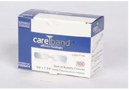 A Careband Butterfly Closure Bandages - Butterfly Bandage, Medium - CBD6418-012-000