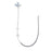 Avanos Medical, Inc. MIC-KEY Jejunal Feeding Tube Kit with ENFit Connectors - MIC-KEY Transgastric Jejunal Feeding Tube with ENFit Connector, 16 Fr - 8250-16-30