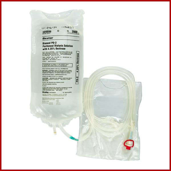 Baxter Healthcare DIANEAL PD Solutions - SOLUTION, DIANEAL PD-2, DEX 4.25%, 2000 - 5B9896