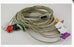 Norav Medical ECG Lead Cable with Round Connector - ECG Cable, with Pinch Clip Ends, 10 Lead, 5", Size L - C10-C-U-D