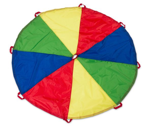 Nasco Parachute Canopy - Parachute Canopy with 8 Handles, Multicolored - PE01680C