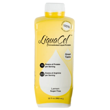 Gl LiquaCel Liquid Protein Supplement - LEMONADE, LIQUACEL, 6 BOTTLES / CASE - GH-115