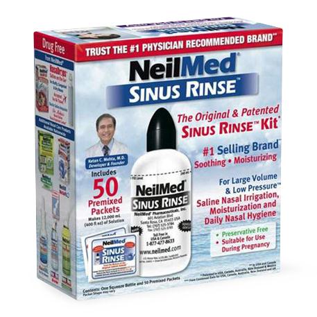 Neilmed Pharmaceuticals Inc NeilMed SINUS RINSE Saline Nasal Kits - NeilMed SINUS RINSE Refill Kit with 100 Regular Mixture Packets - 05928-0002-00