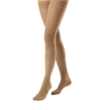 BSN Me Thigh Length Compression Socks - VASCULAR, THI-HI, CLOSE TOE, BEIGE, L - 114642