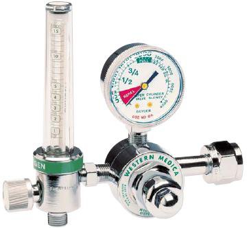 Western Oxygen Regulators - Flowmeter O2 Regulator, 540 CGA, 15 LPM - M154015FM