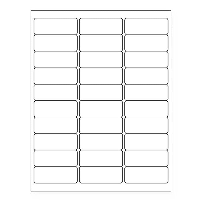 United Ad Label Laser Printer Labels - Laser Printer Label Sheet, White, 2-5/8" x 1" - ULDP5030