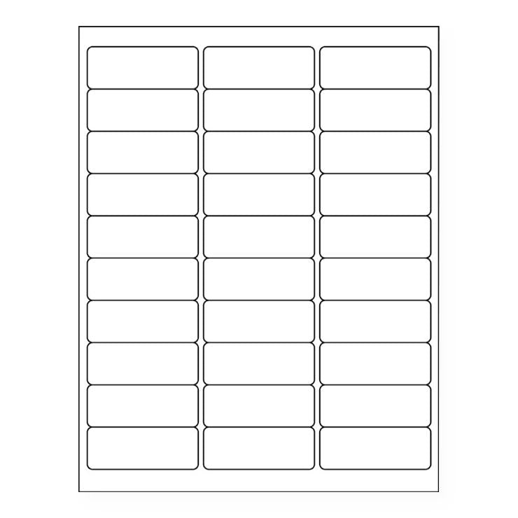 United Ad Label Laser Printer Labels - Laser Printer Label Sheet, White, 2-5/8" x 1" - ULDP5030