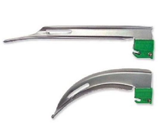 Sharn Inc Fiber Optic Stainless Steel Blades - Macintosh Blade, Fiber Optic, Metal, Disposable, Size 3.5 - FDB-MMC-35