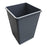 Grainger Square Open Top Utility Trash Cans - Square Open-Top Utility Trash Can, 19 Gal., Gray - 4PGR8