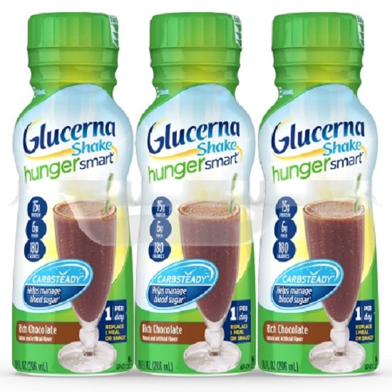 Abbott Glucerna Hunger Smart Shakes - Glucerna Hunger Smart 10 oz. Shake, Chocolate - 62885