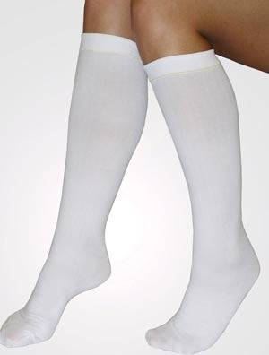 Alba Health LifeSPAN Anti-Embolism Stockings - LifeSPAN Anti-Embolism Stocking, Knee, Smooth, 15-20Mmhg, Size XL, Beige - B555-04