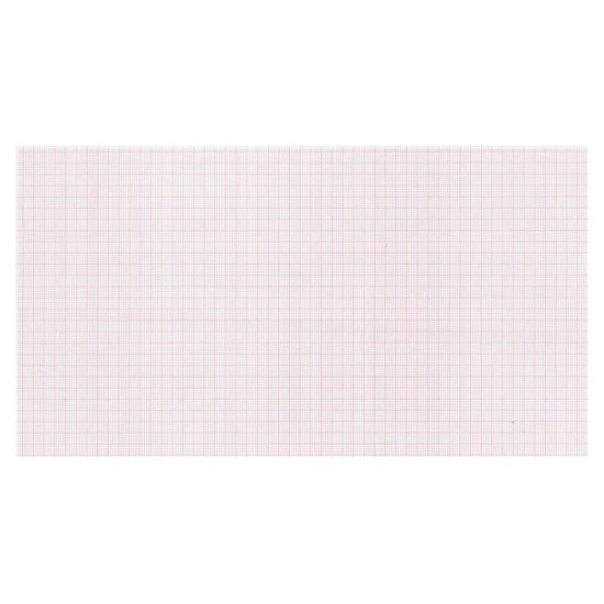 Print Media Corporation Paper Chart Roll - Chart Paper Roll, 108" x 23", 75.45', Red Grid - 6693246