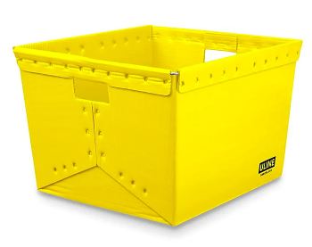 Space Age Totes, 21" x 19" x 14", Yellow