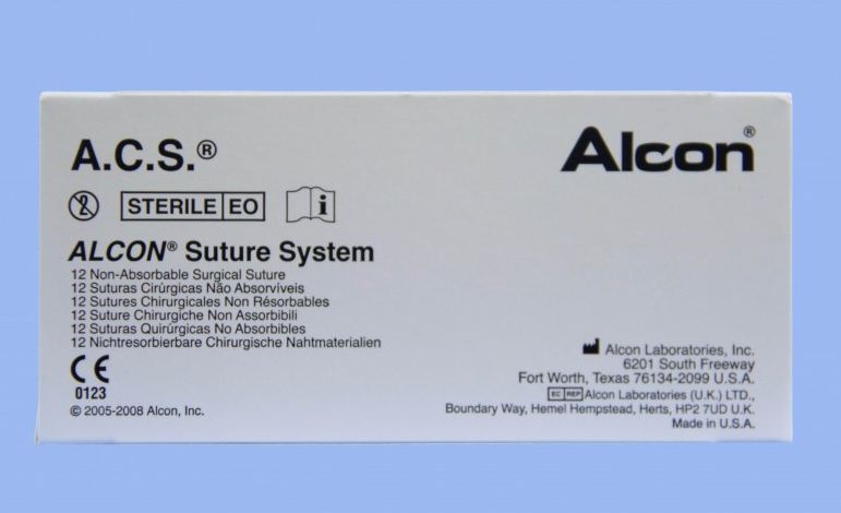 Alcon Labs CU-8 Black Nylon Suture - SUTURE, NYLON, CU-8, 10-0, BLK, MONOFIL, 8 - 8065202001