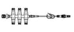 ICU Medical Small Bore Extension Set - Small Bore IV Extension Set, 6 Port, Nanoclave, 10" - AM6109