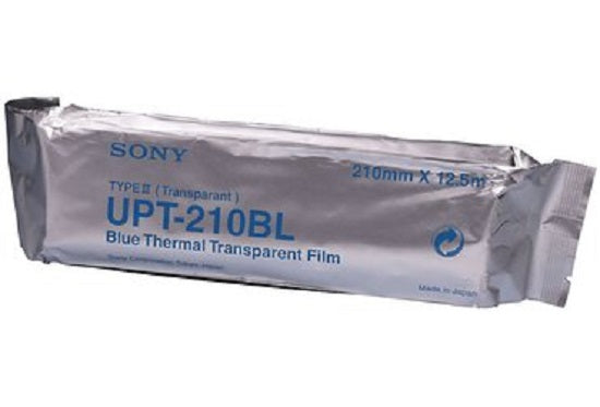 Lynn Medical Blue Thermal Transparency Film - Transparency Film Paper For Sony UP-980 Video Printer, Blue - UPT210BL