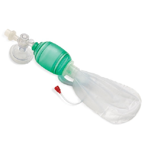 Tri-Anim Health BVM Manual Resuscitators - BVM Manual Resuscitator Bag with Mask, Pediatric - 87-AF2040MBEA