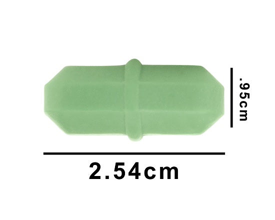 Bel-Art Rare Earth Magnetic Octagon Stirring Bars - Spinbar Rare Earth PTFE Octagon Magnetic Stirring Bar, 2.54 x 0.95 cm, Green - F37102-0138