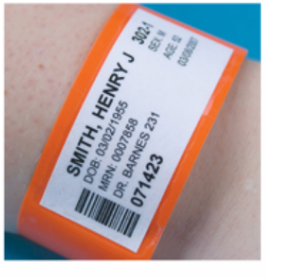 PHG Technologies Patient ID Bands - WRISTBAND, ADLT, RED, W/SHIELD, 1.25X10" - 20-205 R