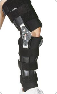 Breg Multi-Centric (Hinge) Knee Brace - Multi-Centric Hinge Knee Brace, 28" Long - AK010028BB-