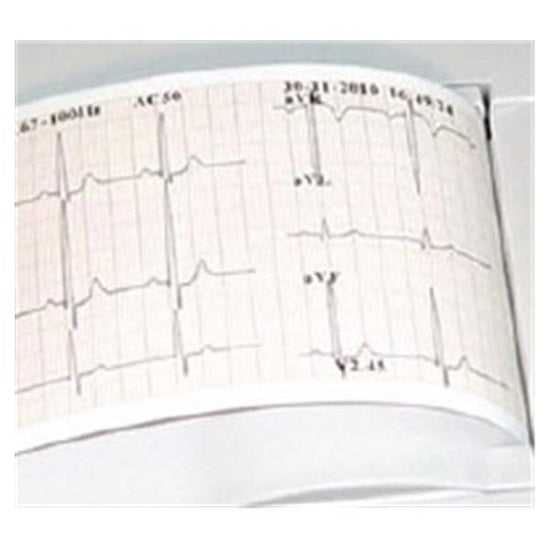 Norav Medical Z-fold Paper - Z-Fold Paper for NECG-12C Monitor, 210 mm x 14 mm - NECG12C-ZFP