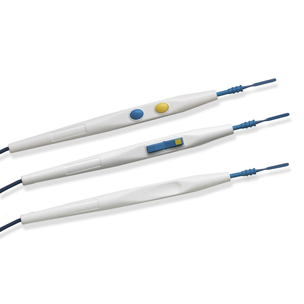 Medline Vega Series PTFE Nonstick Coated Tip Cautery Pencils - Cautery Pencil, Rocker, PTFE, Sterile - ESRK3002