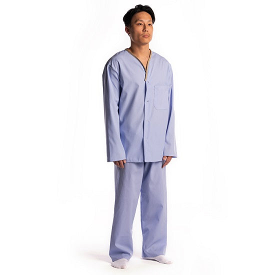 Shamron Mills Snap Pajama Shirt - DBD-PANT, PAJAMA, SNAPS, ROYAL BLUE, XXL - 705 ROYAL BLUE XXL