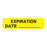 United Ad Label Expiration Date Labels - Expiration Date Labels, Fluorescent Yellow, 1-1/4" x 5/16" - ULAM247