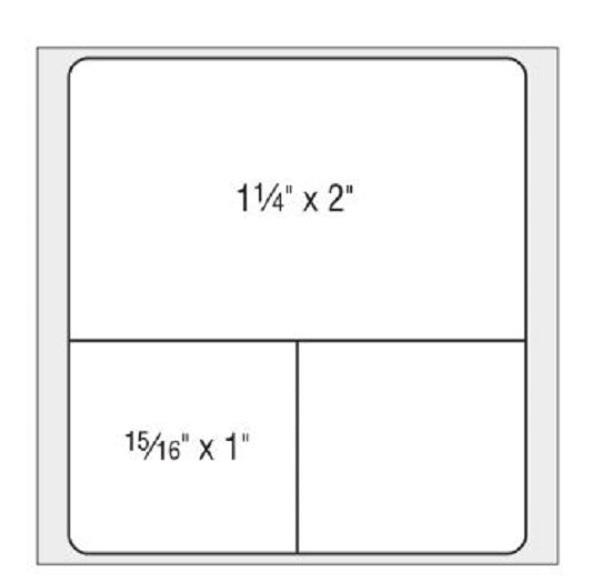 Shamrock Scientific Specialty Thermal Labels - Thermal Label, Medical, 2-3/16" x 2" - THERM-1295R-T