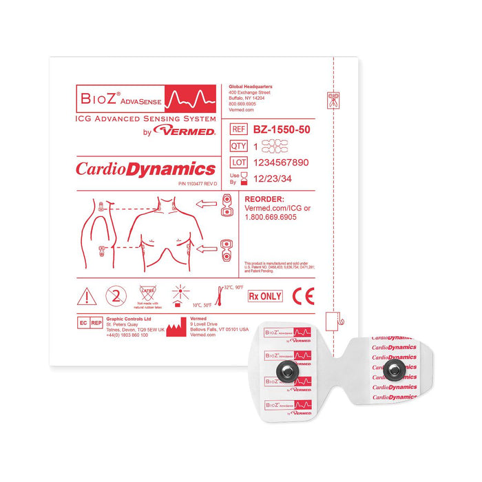 Vermed CardioDynamics BioZ Electrodes & Accessories - BioZ Advasense Sensors - BZ-1550-50