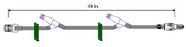 ICU Medical Extension Sets - DBD-SET, IV, EXT, 43 IN, W/2 MICROCLAVE - B9408