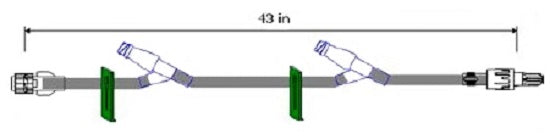 ICU Medical Extension Sets - DBD-SET, IV, EXT, 43 IN, W/2 MICROCLAVE - B9408