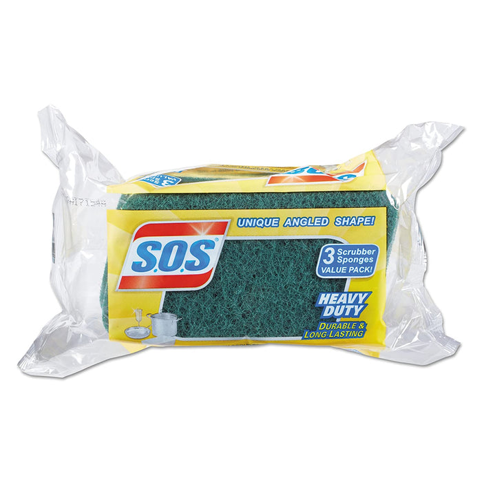 Clorox S. O.S Heavy Duty Sponges - S. O.S. HEAVY DUTY SCRUBBER SPONGE 8/3CT - 91029