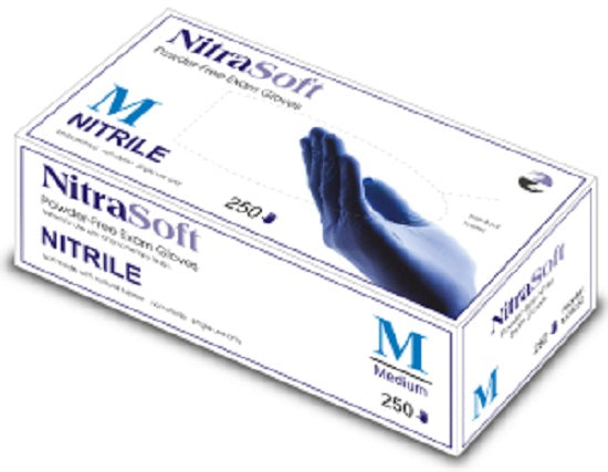 Medgluv Nitrasoft Nitrile Exam Gloves - GLOVE, EXAM, NITRILE, FINGER TEXTURED, XS - MG5250