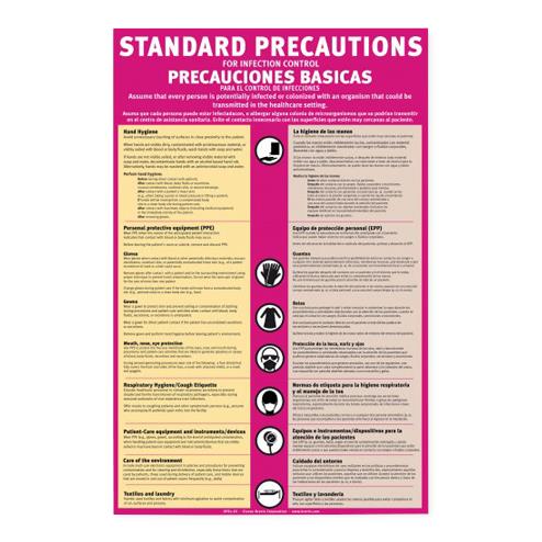 Brevis Corp Standard Precaution Signs - Airborne Precaution Sign, English and Spanish - APR7.EA.PL