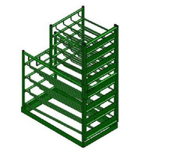 Falls Welding and Fabricating Oxygen Cylinder Pallet Racks - Rack with Door, 28 Units - 6604D