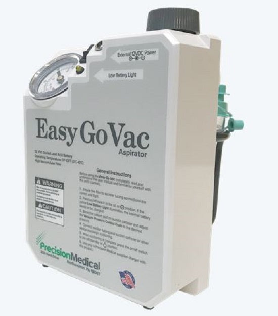 Precision Medical EasyGoVac Aspirator / Accessories - EasyGoVac Aspirator, Portable, 12V - PM65DCA