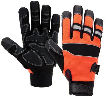 West Chester Protective Gear Pro Series Safety Orange Gloves - Pro Series Mechanic's Safety Gloves, Orange, Size 2XL - 86525/XXL