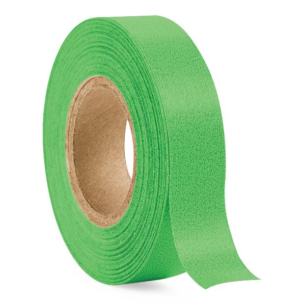 United Ad Label Colored Paper Tape - Colored Paper Tape, Green, 1/2" x 500" - ULTP512-3