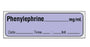 Shamrock Scientific Precut Syringe Labels - Precut Syringe Label, Phenylephrine, Purple - SA-283-DTI-PRE